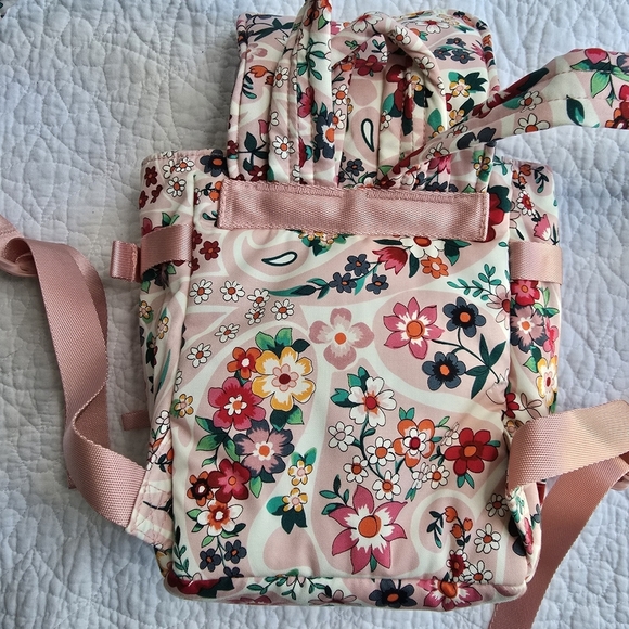 Vera Bradley Prairie Paisley Small Mini Pink Floral Backpack - Picture 14 of 14